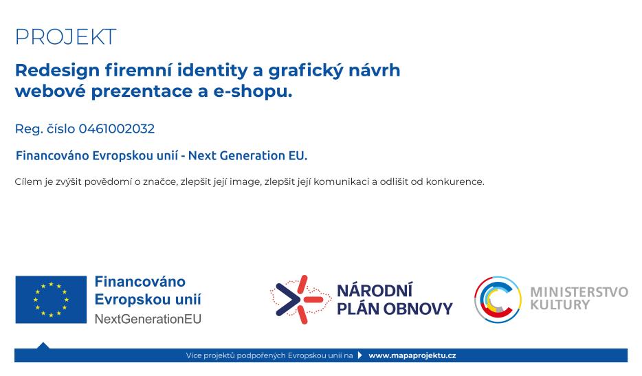 Redesign firemní identity a grafický návrh webové prezentace a e-shopu